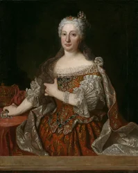 Mária Anna osztrák főhercegnő portréja 1683-1754, portugál királynő, kb. 1729