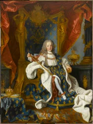 XV. Lajos, 1710-1774, Franciaország királyának portréja 9 éves korában, 1719