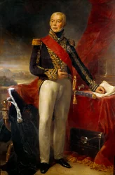 Portré Etienne Jacques Joseph Alexandre Mac Donaldról, Taranto hercegéről, Franciaország marsalljáról (1765-1840) Jean Sebastien Rouillard (1789-1852) festménye 1837 V. 2,23x1,43 m