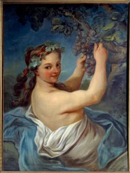Jean Simon Berthelemy (1743-1811) Bacchante festménye, 19. századi Laon, Musee des Beaux Arts