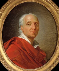 Siecle des Lumieres: "" Denis Diderot (1713-1784), író és filozófus portréja "" Jean Simon Berthelemy (1743-1811) festménye 1784 Dim. 0,55 x 0,46 m. Párizs, Musee Carnavalet