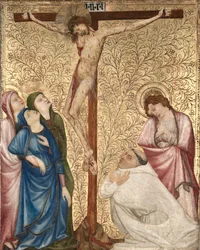 Kálvária karthauzi szerzetessel, 1389-1395.