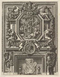 Kémény bakkanállal a köpeny fölött a „Grandes Cheminée”-től, kb. 1644-66.