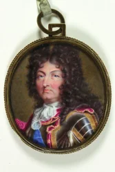 XIV. Lajos, Franciaország királya (akvarell pergamen)