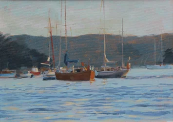 Esti jachtok Salcombe, olaj a fedélzeten, 2016