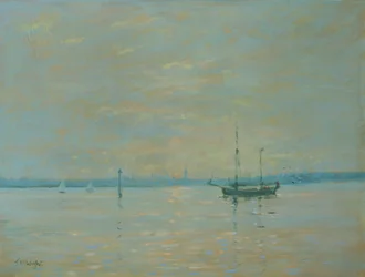 Southampton Water Sunset (olaj, vászon)