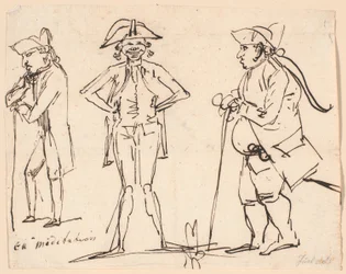Elmélkedés. Clemens, Juel és Charles Bonnet karikatúrái