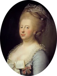 Caroline Mathilde dán királynő portréja