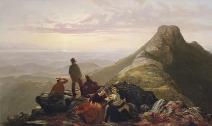 A megkésett parti a Mansfield-hegyen, 1858.