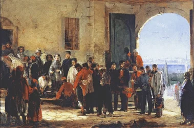 A krími háború: Florence Nightingale ápolónő a törökországi Szkutari kórházában, 1856