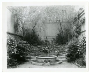 kerti szökőkút, 1905-40 körül (zselatin ezüst fotó)