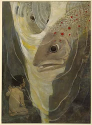 Ó, ne bánts! – kiáltott fel Tom. Csak rád akarok nézni; nagyon jóképű vagy Charles Kingsley The Water Babies című kocsmából. 1916 (színes litó)