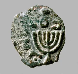 Antigonus II Mattathias érme, ie 40-37 körül (fém)