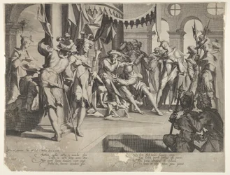 The Judge Bias Könnyeket ontva, IX. tábla a Thronus Justitiætől, 1605