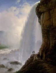 A Niagara-vízesés alatt, 1862.