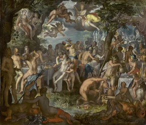 Péleusz és Thetisz esküvője, 1612