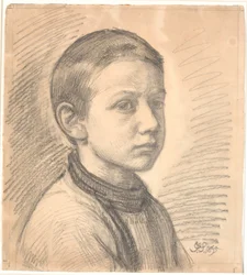 J.Th. festő portréja. Skovgaard fiúként