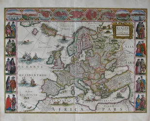 Európa térképe, innen: Atlas Maior