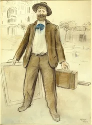 Joaquim Mir és a Sagrada Familia portréja