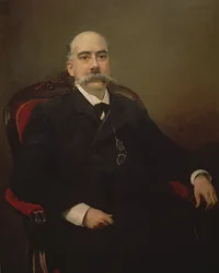 Emilio Castelar y Ripoll spanyol államférfi, szónok és író portréja