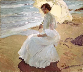 Clotilde a tengerparton, 1904