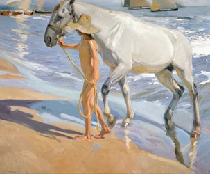 A ló mosása, 1909