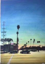 San Fernando Valley 10, 2012 körül (akril, tábla)