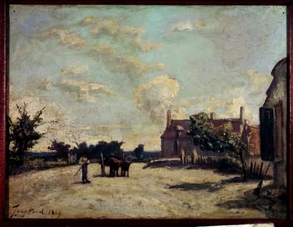 Jean Barthold Jongkind (1819-1891) fogadófestménye, 1869 Párizs, Musee du Peute Palais.