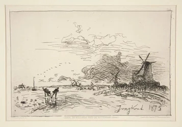 Canal de Hollande, pr?s de Rotterdam (Hiver) [Holland-csatorna, Rotterdam közelében (tél)]