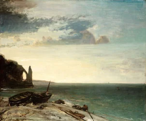 A tenger Etretatban, 1853.