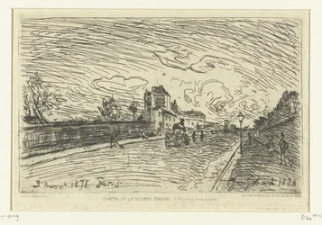 A Cochin Kórház kijárata (Faubourg Saint-Jacques, Párizs) Sortie de la Maison Cochin (Faubourg Saint-Jacques) (cím a tárgyon)