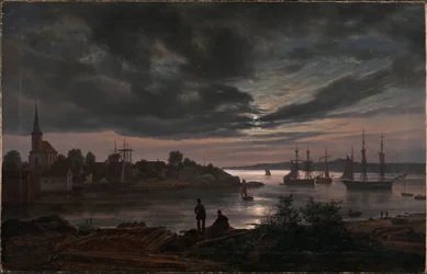 Larvik holdfényben