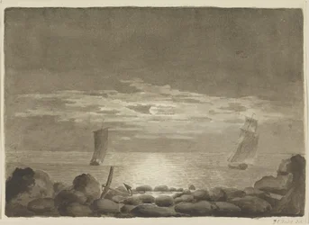 Két hajó holdfényben