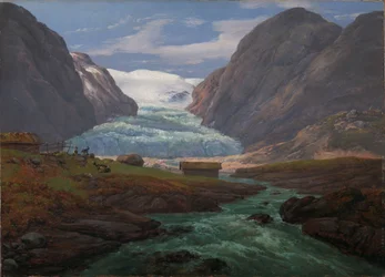 A Nigardsbreen látképe Jostedalenben