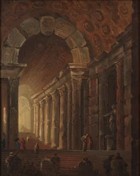 Boltíves lépcső, 1783 körül (olaj, vászon)