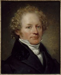 Per Daniel Amadeus Atterbom (1790-1855) portréja, Sandberg, Johan Gustaf (1782-1854). Olaj, fa
