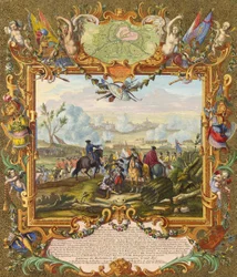 Audenarde erődjének elfoglalása a szövetséges csapatok által 1708-ban, XVIII. század eleje.