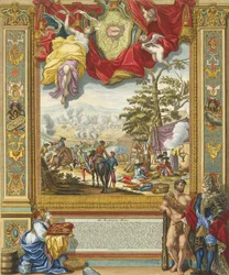 Mons ostroma a szövetséges csapatok által 1709-ben, 18. század eleje.