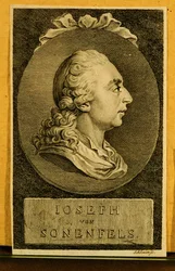 Joseph von Sonnenfels, a bécsi egyetem politológia professzora ... (metszet)