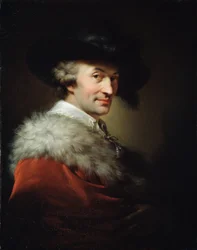 LaTour építész portréja (La Tour építész portréja). Johann Baptist Von Lampi ágyék festménye (1751-1830), olaj, vászon