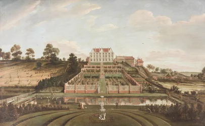 Holland kastély kerttel, 1730