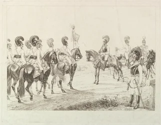 Osztrák Cuirassiers, 19. század eleje.