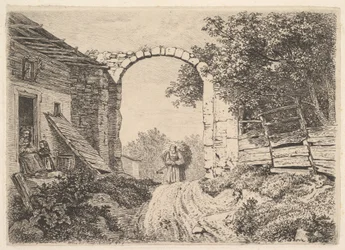 Lány egy rakomány szénával, Thorbogenen kívül, 1817.