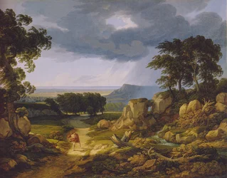 Németül: Sturmlandschaft (Vándorok viharéneke).