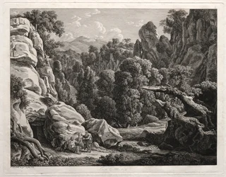 Hősi táj: Táj Krisztus megkísértésével, 1799.