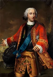 "Charles Ier de Brunswick Wolfenbuttel portréja (I. Károly, Brunswick-Wolfenbuettel herceg (1713-1780) portréja) Johann Conrad Eichler (1688-1748) peinture - 1746 előtt - Olaj, vászon Mérete 126x8 cm - Magángyűjtemény
