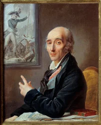 Pierre Francois Charles Augereau (1757-1816) francia marechal, Castiglione herceg portréja Thevenin festményét tervezte. Johannet Heinsius (1740-1812) festménye