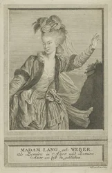 Aloisia Lange, született Weber 1760-1839, mint Zemire, 1784.