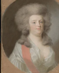 Augusta Maria Carolina Nassau-Weilburgból (1764-1802). V. Vilmos unokahúga, Orange-Nassau hercege, nővére, Carolina lánya