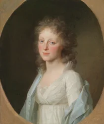Johann Friedrich August Tischbein Loder asszony portréja